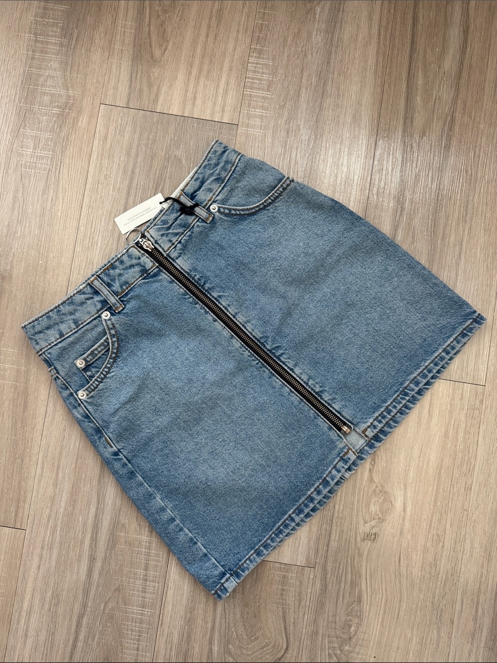 NWT TOP SHOP Denim Bodycon Mini Skirt, 4us